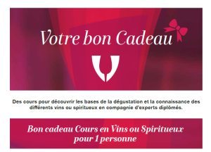 Bon cadeau oenologie